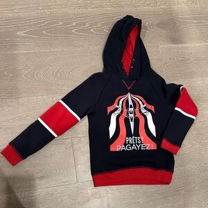 Kids Red and Black Graphic Hoodie